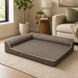 Orthopedic Dog Bed XXL Memory Foam Pet Sofa L-Shaped Bolster Support Large Dogs