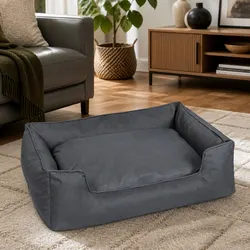 Waterproof Pet Dog Calming Bed XL Oxford Cloth Portable Bolster Sleeping Mat
