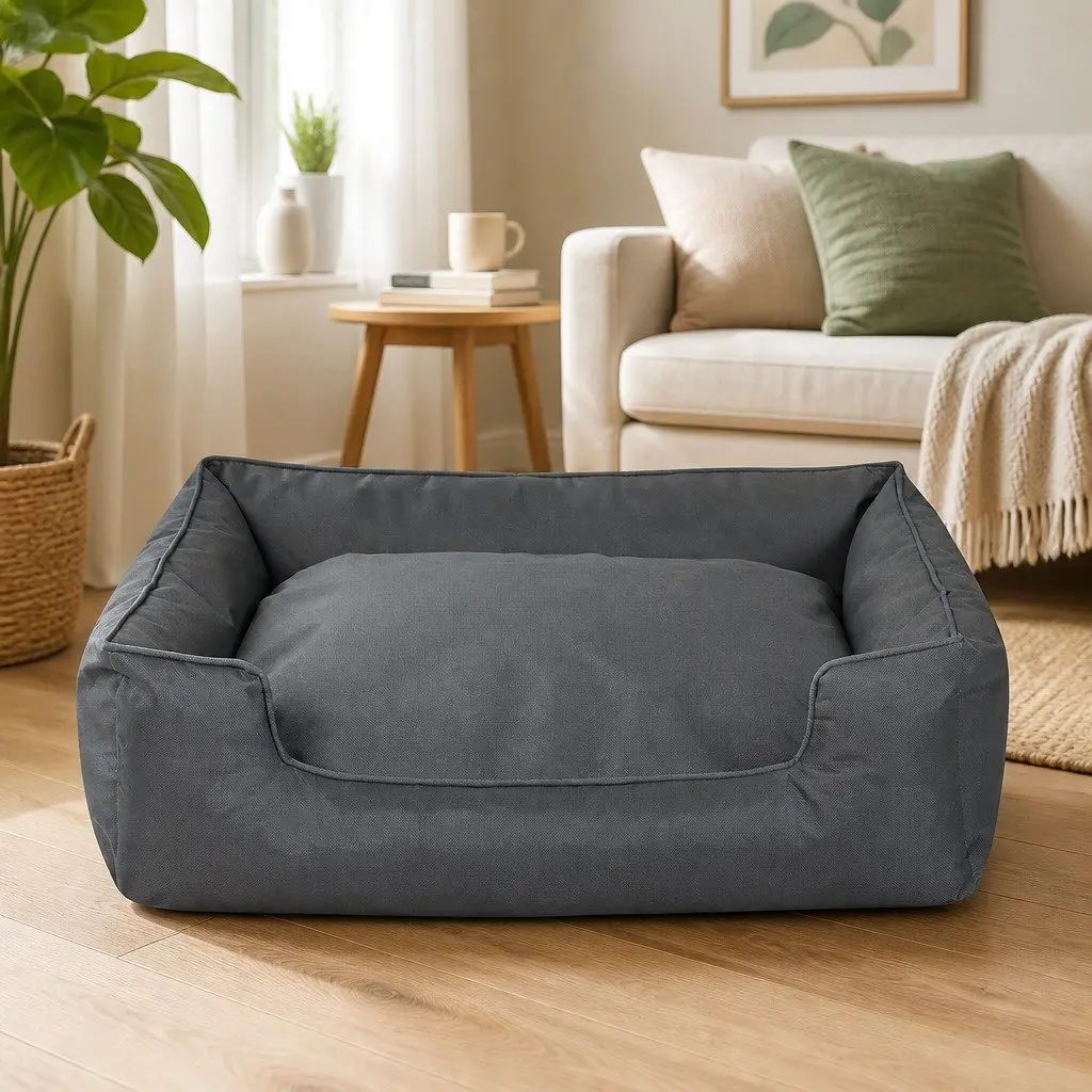 Waterproof Pet Dog Bed Calming Orthopedic Sleeping Mat with Handles Oxford