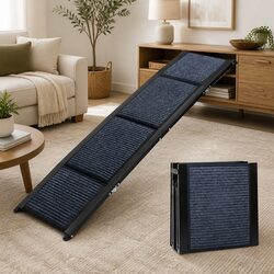 Extra Long Dog Ramp 180cm Foldable Pet Ramp Anti Slip Large Breed 100kg Portable
