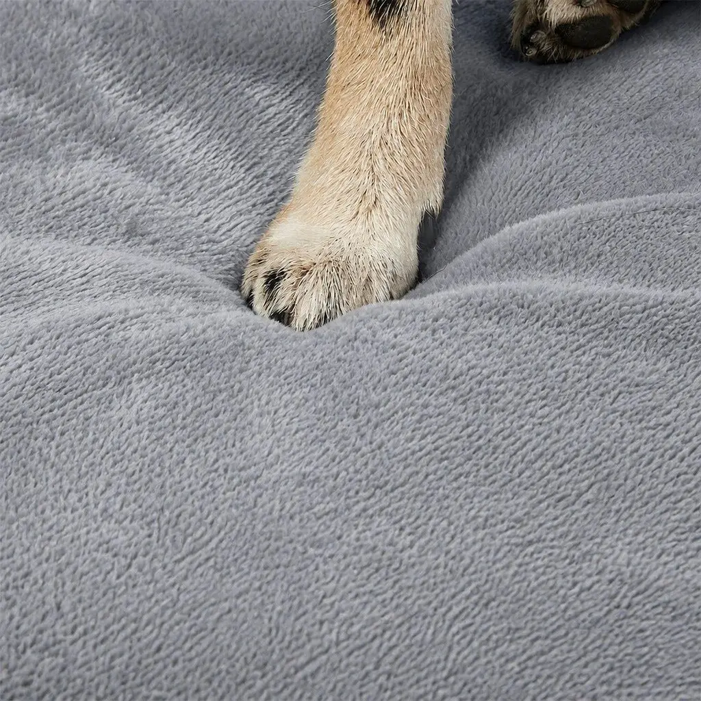 Orthopedic Dog Bed Memory Foam XXL L-Shaped Bolster Grey