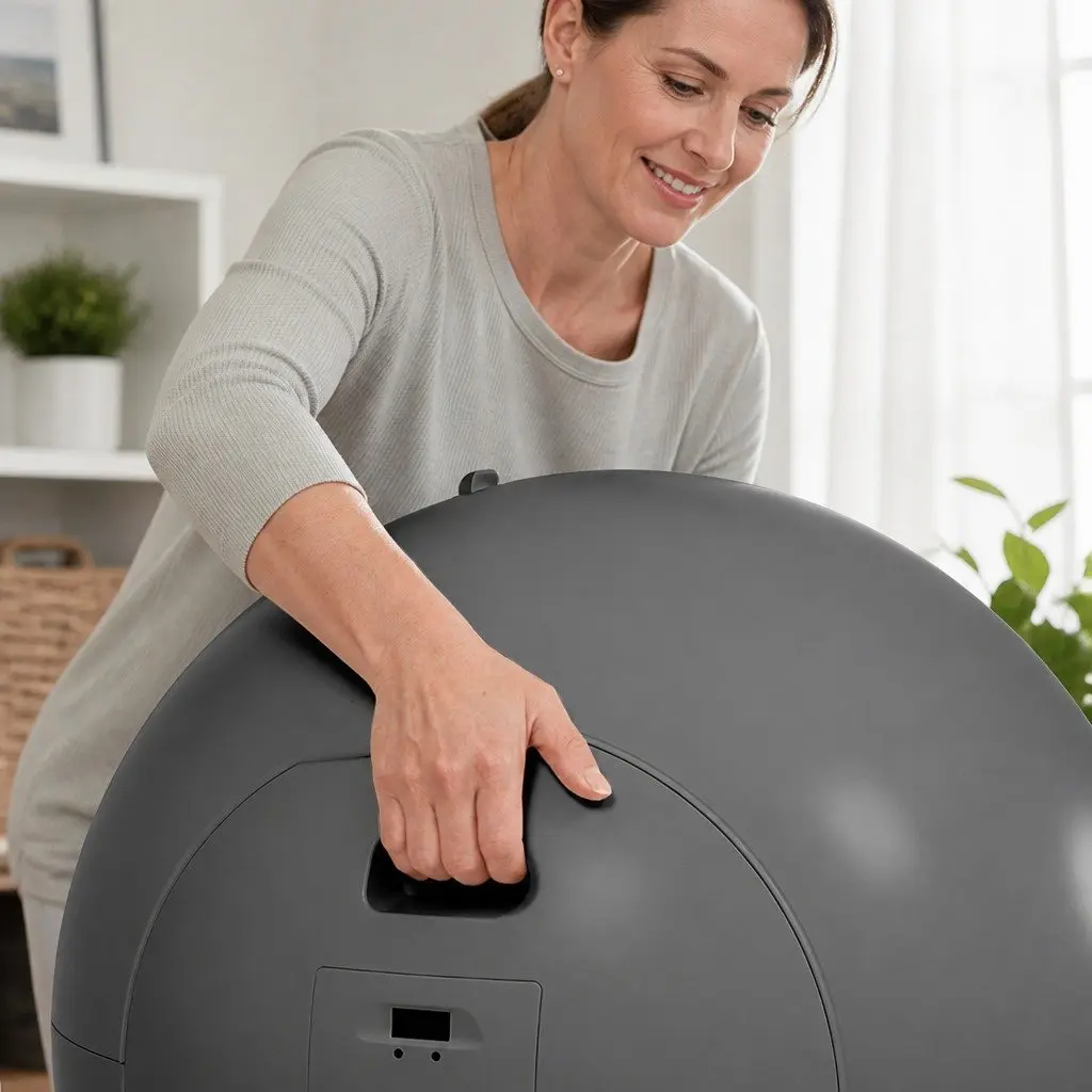 Automatic Self-Cleaning Cat Litter Box Large Wi-Fi App Control Smart Grey