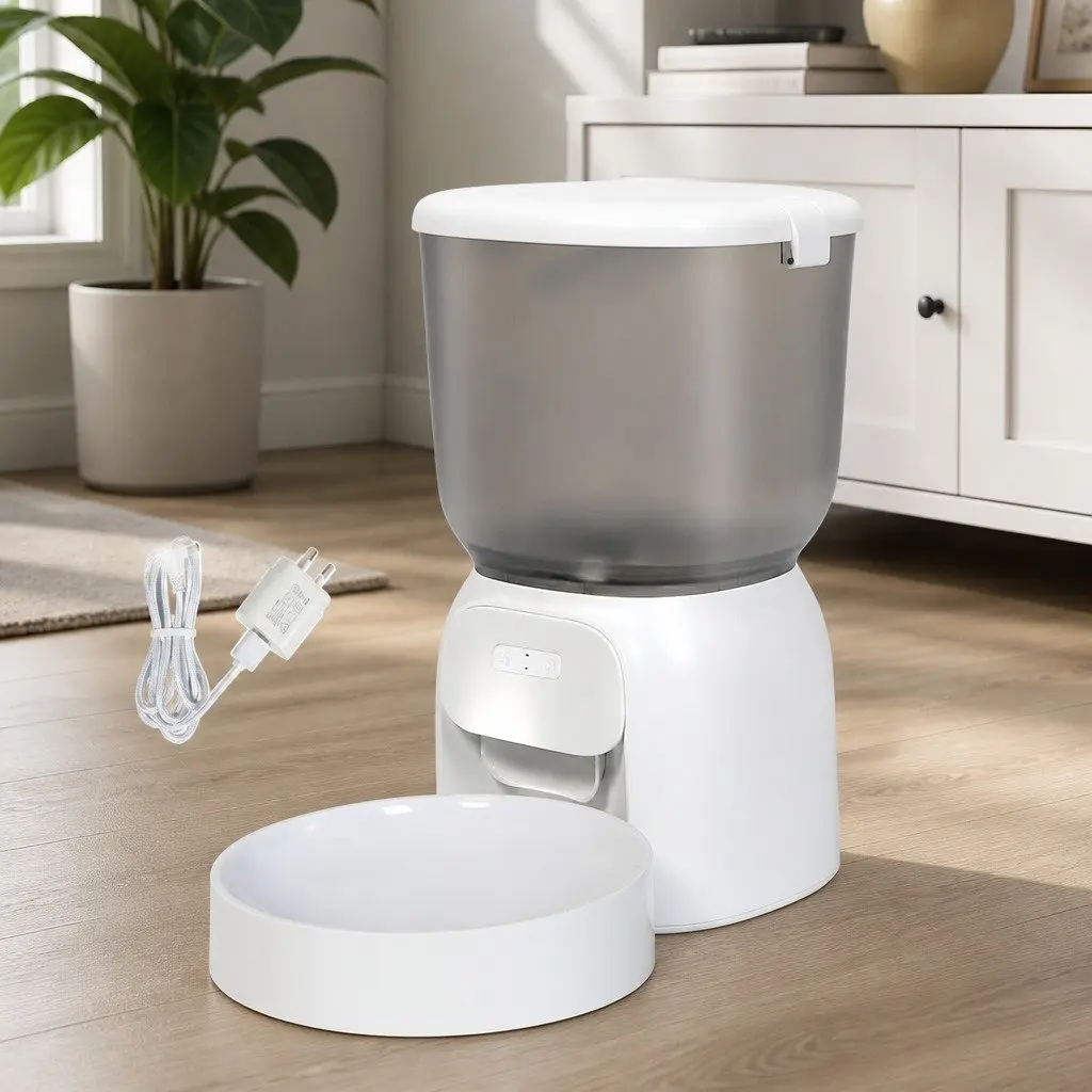 Automatic Pet Feeder 4L WiFi App Control Dog Cat Smart Feeding Station