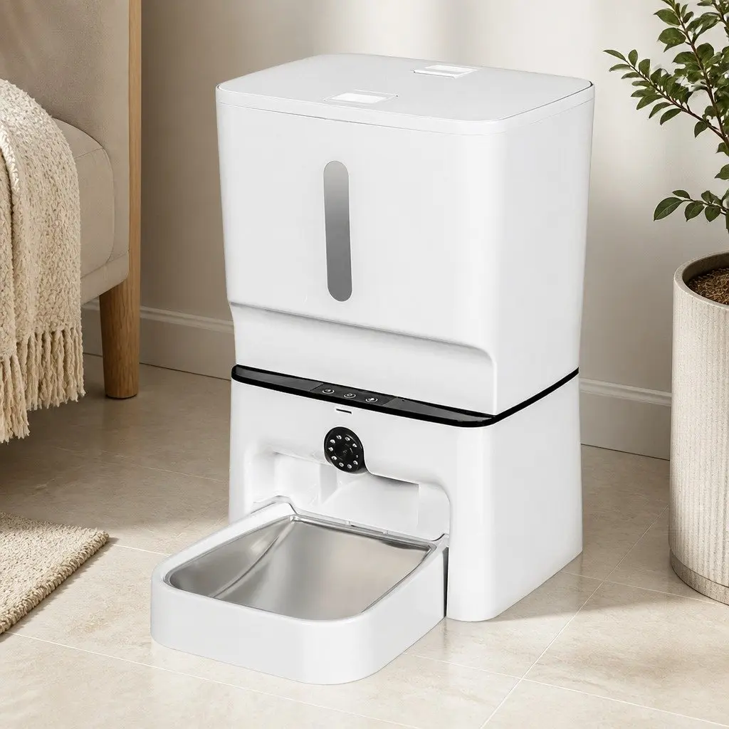 Automatic Pet Feeder 7L WiFi Camera Laser Interactive Toy Remote App Control
