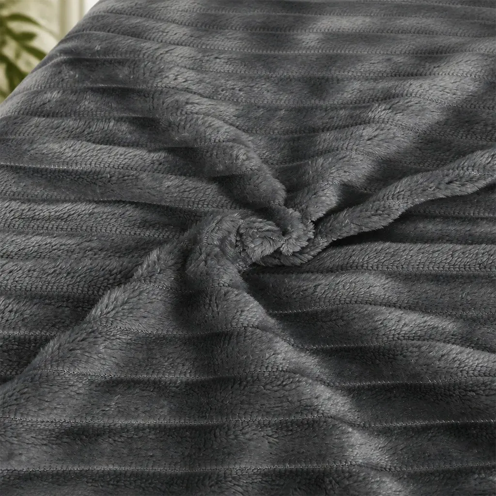 Orthopedic Dog Bed XL Grey Corduroy Removable Washable Cover Waterproof
