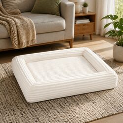 Orthopedic Dog Bed XXL Egg Crate Foam Pet Mattress Removable Corduroy Cover