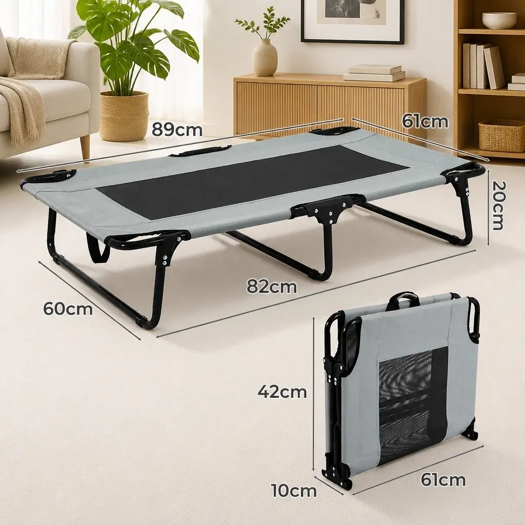 Elevated Pet Bed Dog Raised Trampoline Foldable Medium Size Cooling Portable