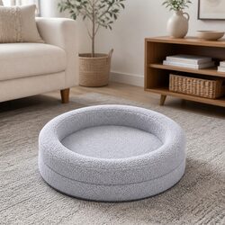 Orthopedic Memory Foam Dog Bed Calming Pet Sofa Waterproof Sherpa Fleece XL