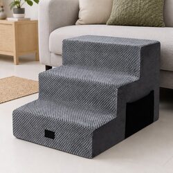 Pet Stairs Dog Ramp High Density Foam Non-Slip Portable Steps for Small Dogs
