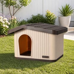 Plastic Dog Cage Kennel Small Dogs Ventilation Indoor Outdoor Pet House Portable