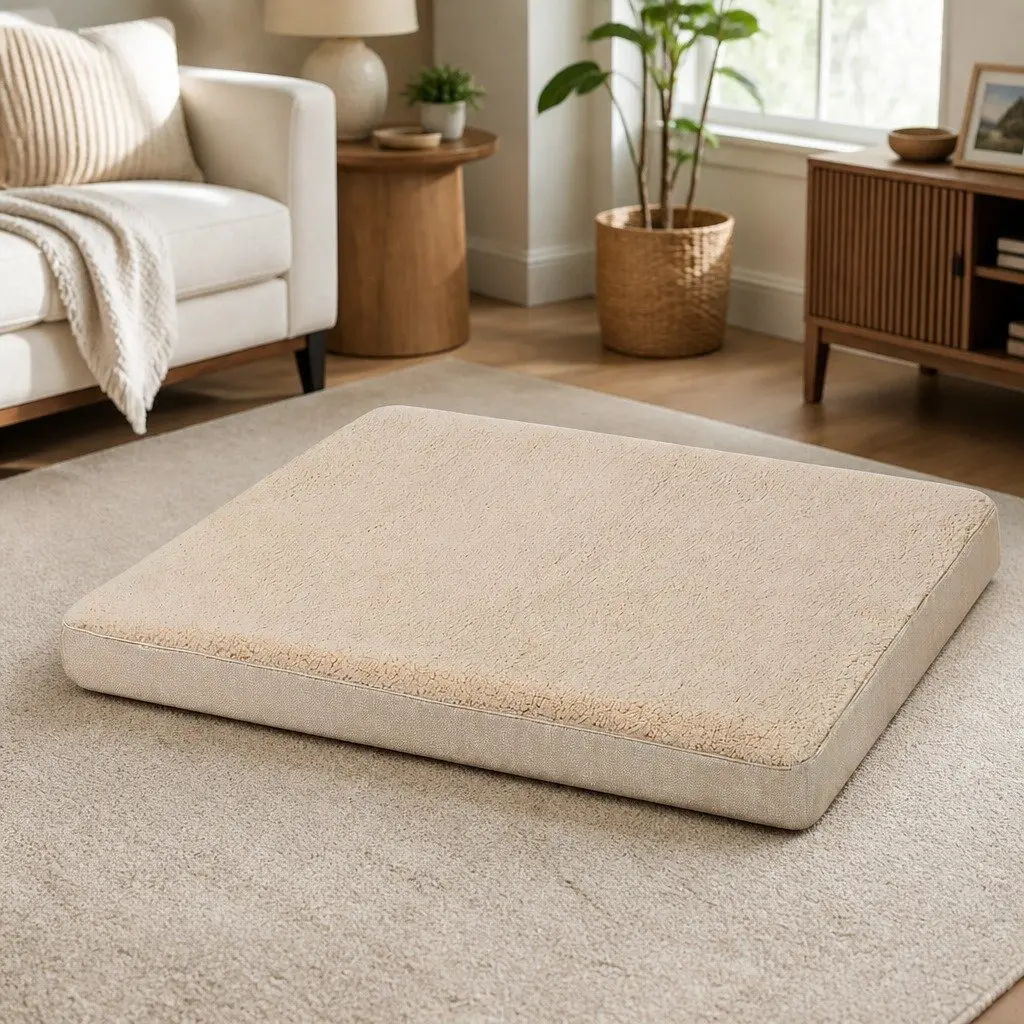 Dog Bed Pet Mat Soft Cushion Removable Washable Cover Indoor Sleeping Mat