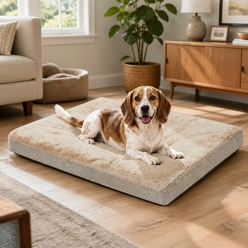 Dog Bed Pet Mat Soft Cushion Removable Washable Cover Indoor Sleeping Mat