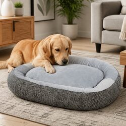 Pet Bed Orthopedic Dog Cushion Plush Washable Non Slip Indoor Mat Support