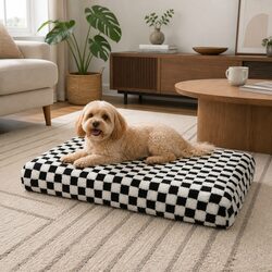 Orthopedic Dog Bed Memory Foam Pet Mattress Mat Waterproof Sherpa Washable