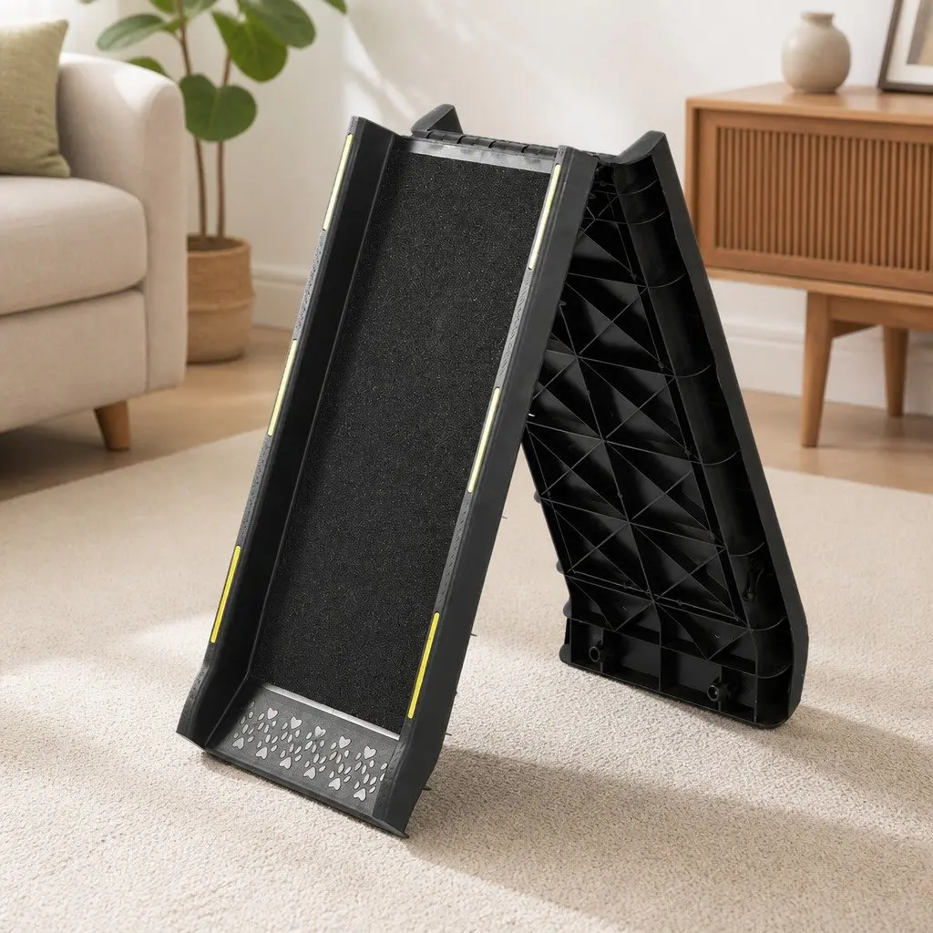 Dog Ramp Foldable Portable Large Breed Safe Access Black