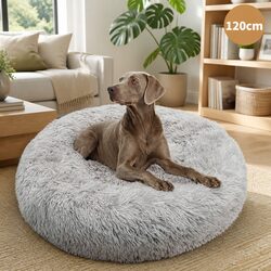 XXL Pet Dog Bedding Warm Plush Round Nest Comfortable Sleep Kennel Bed