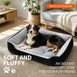 Washable Dog Calming Bed Soft Warm Pet Mat Large Medium XL Portable
