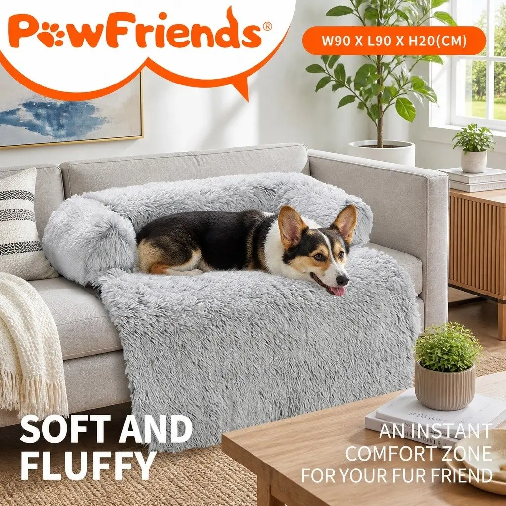 Pet Sofa Bed Calming Waterproof Cover Protector Slipcover Dog Cat Furniture M