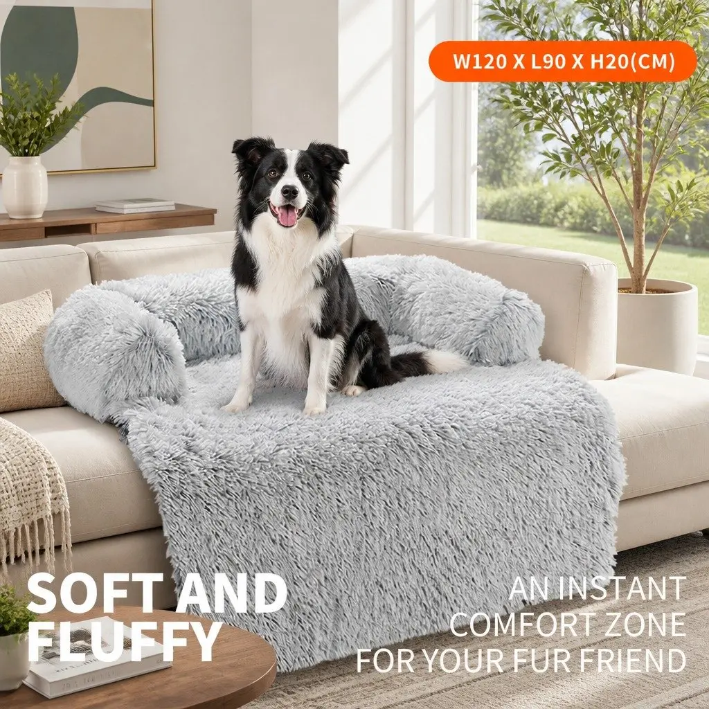 Pet Sofa Bed Dog Cat Calming Waterproof Cover Protector Slipcover XL Size