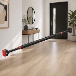 Doorway Pull Up Bar Telescopic 90-125cm Adjustable Chin Up Horizontal Gym Bar