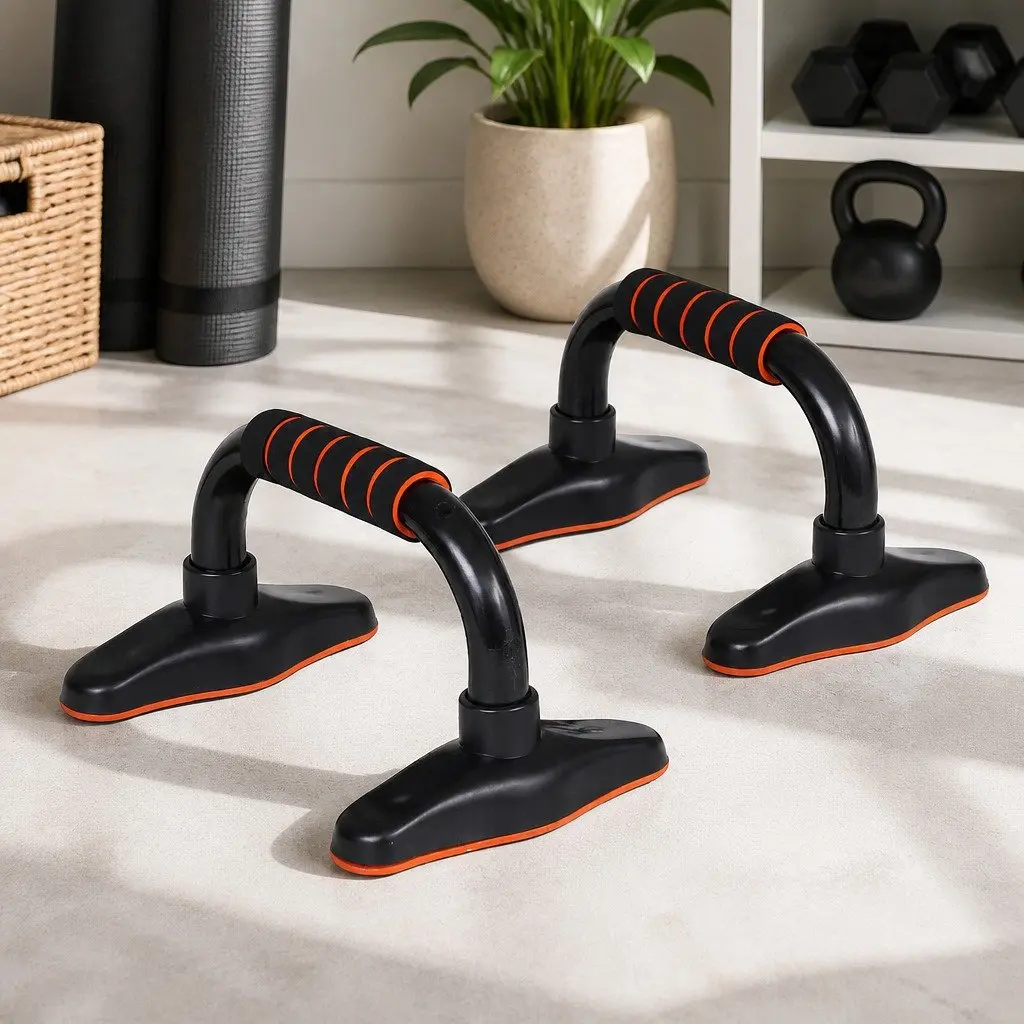 Push Up Bars Stands Parallel Handles Home Gym Fitness Strength Training Exercise