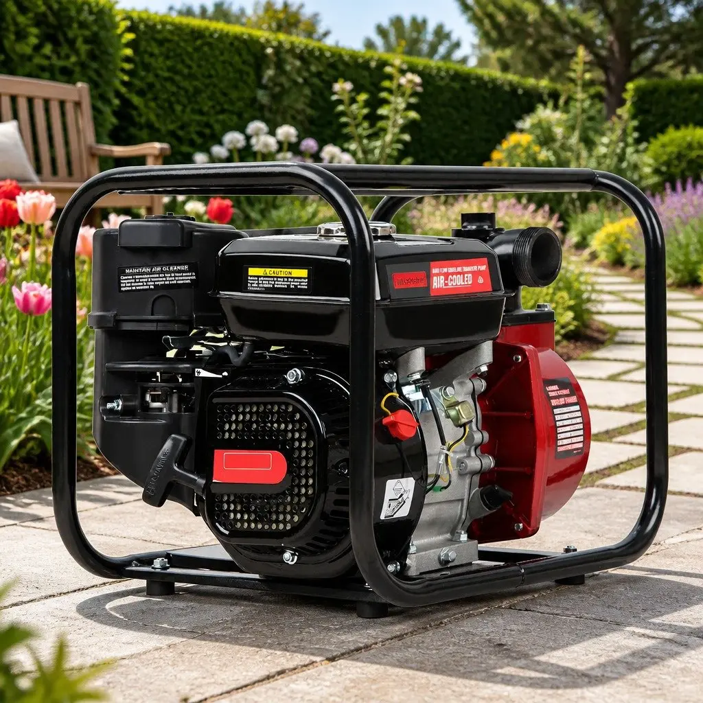 2 Inch Petrol Water Pump High Flow 210cc 7HP Black and Red