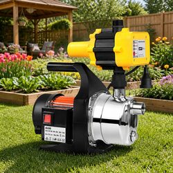 Garden Water Jet Pump 800W High Pressure Irrigation Tank Controller Stainless