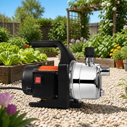 Garden Water Pump Stainless Steel 800W Max 54L/min Pressure Tank Irrigation