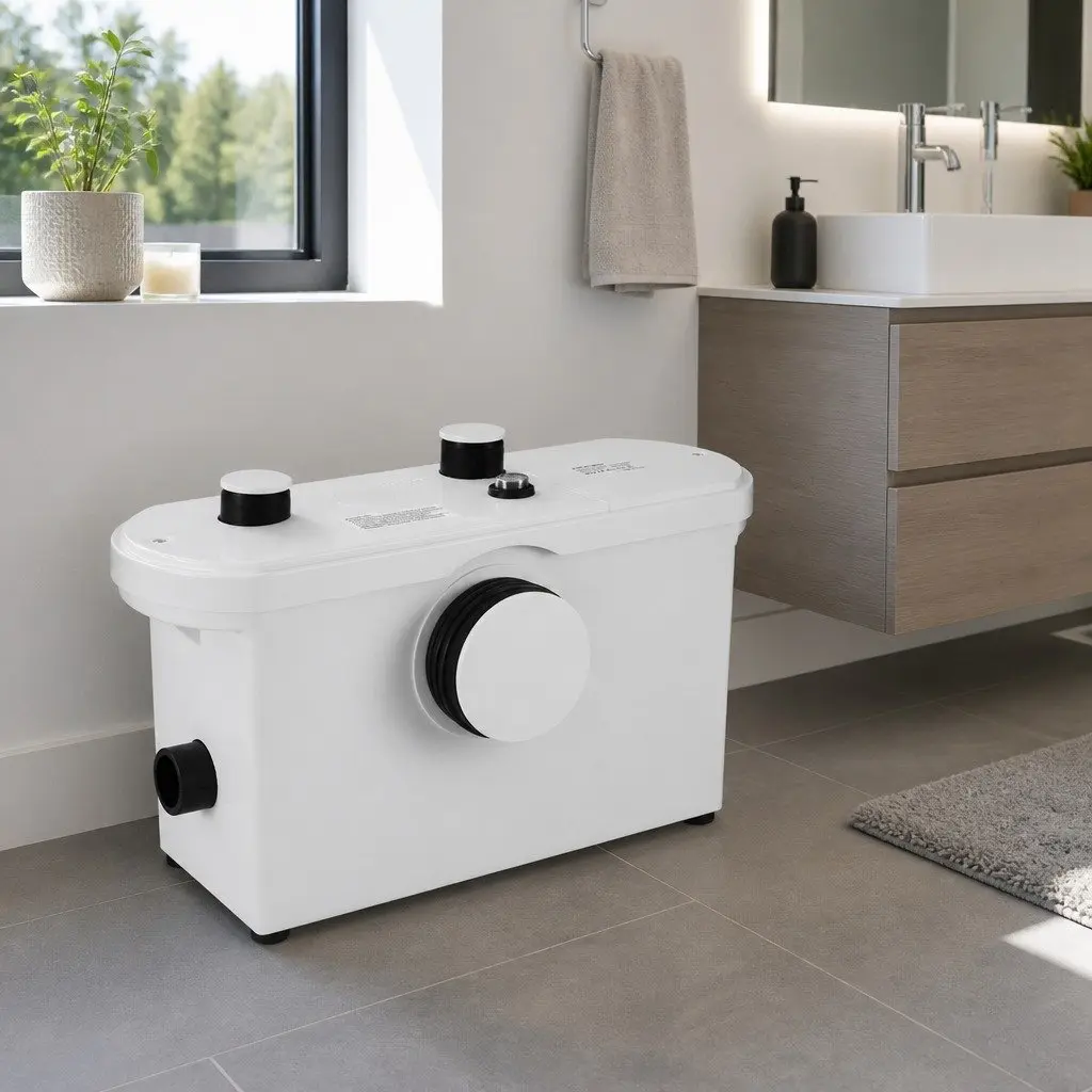Macerator Sewerage Pump Waste Water Toilet Disposal Unit 600W Three Inlets 7m