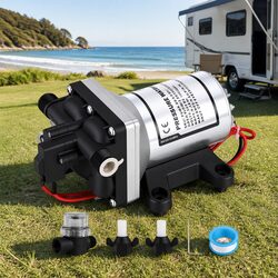 12V Water Pump High Pressure Self Priming 11.3LPM Auto Switch RV Caravan Boat