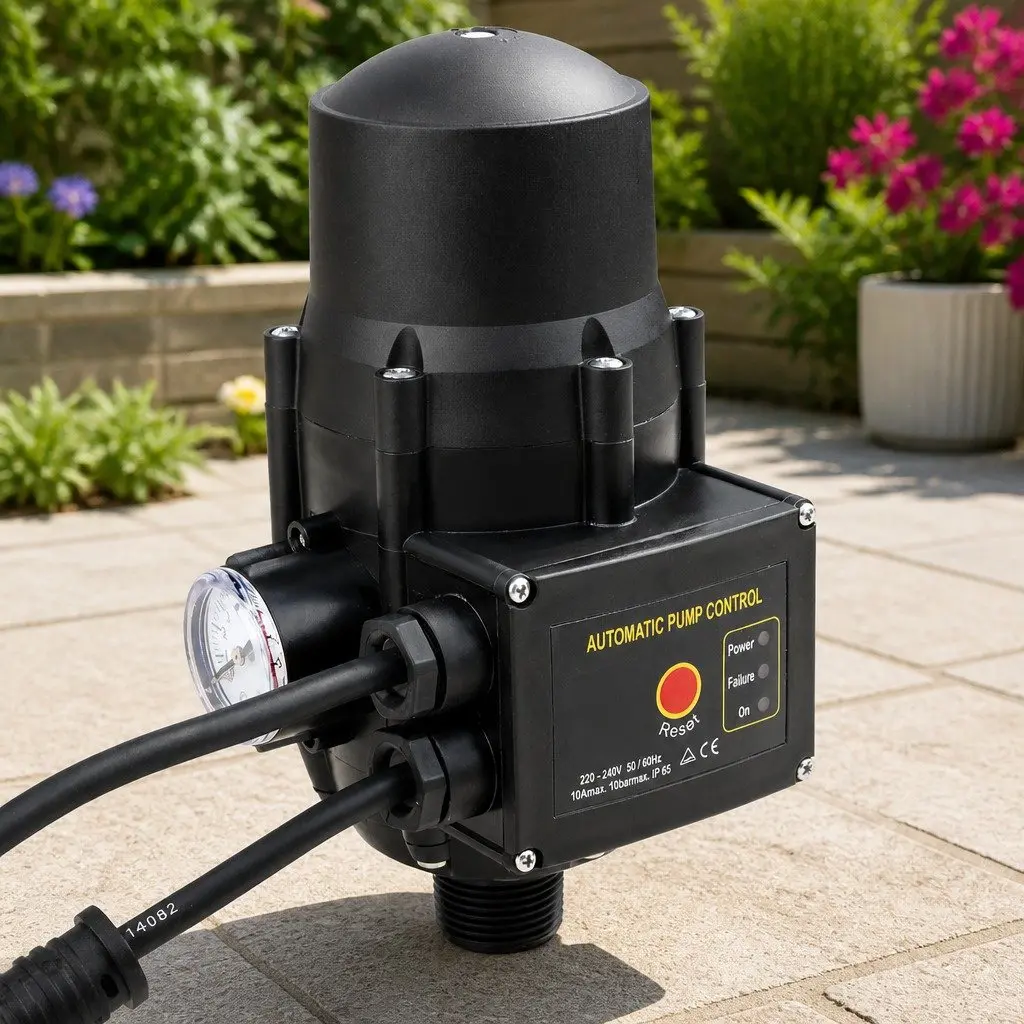 Irrigation Pump High Pressure 2000W Self-Priming Multi-Stage 4 Stage Stainless Steel Black