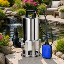 Submersible Dirty Water Pump 1800W Max 24000L/H Bore Tank Well Automatic Float