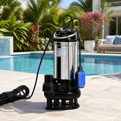 Submersible Dirty Water Pump 2000W Max 28000L/H Bore Tank Well Automatic Float