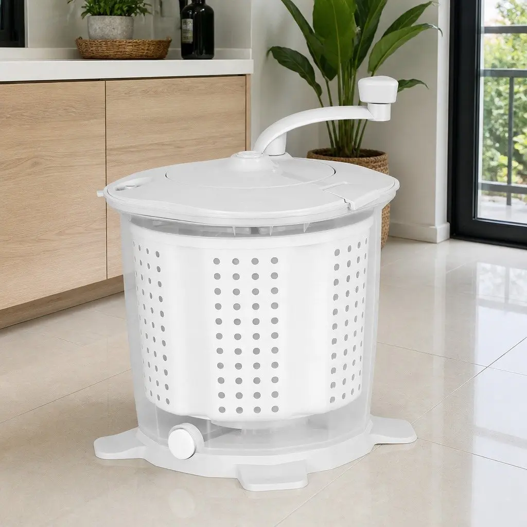 Portable Washing Machine Manual Dryer 2.5kg Capacity Compact White