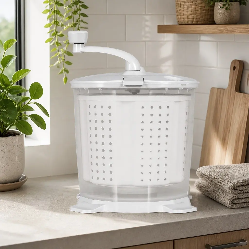 Portable Washing Machine Manual Dryer 2.5kg Capacity Compact White