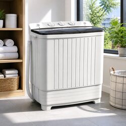 Portable Washing Machine Twin Tub 4.5KG Compact Laundry Washer Dryer