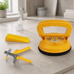 Tile Leveling System 400 Clips 200 Wedges Pliers Suction Cups Installation Tool