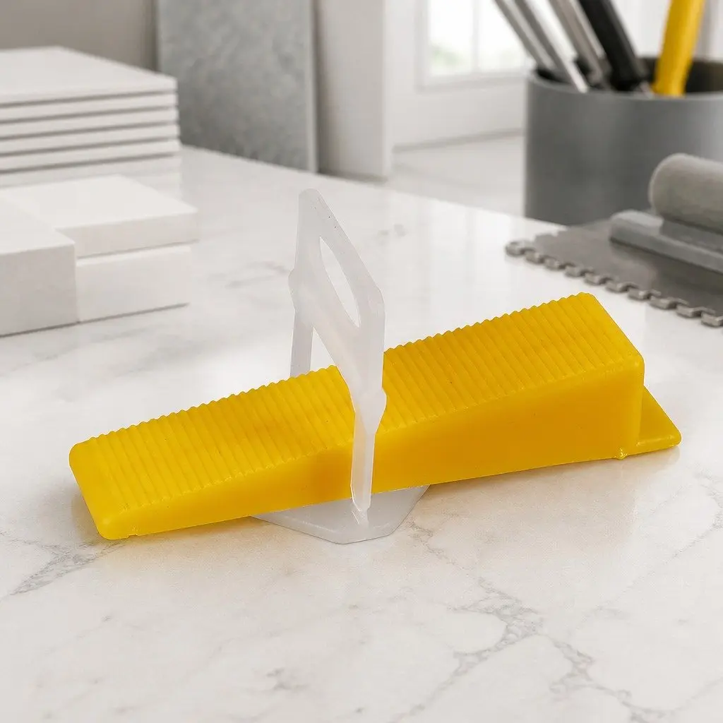 Tile Leveling System Kit Clips Wedges Plier Suction Cups Installation 37mm x 37mm White Yellow Black