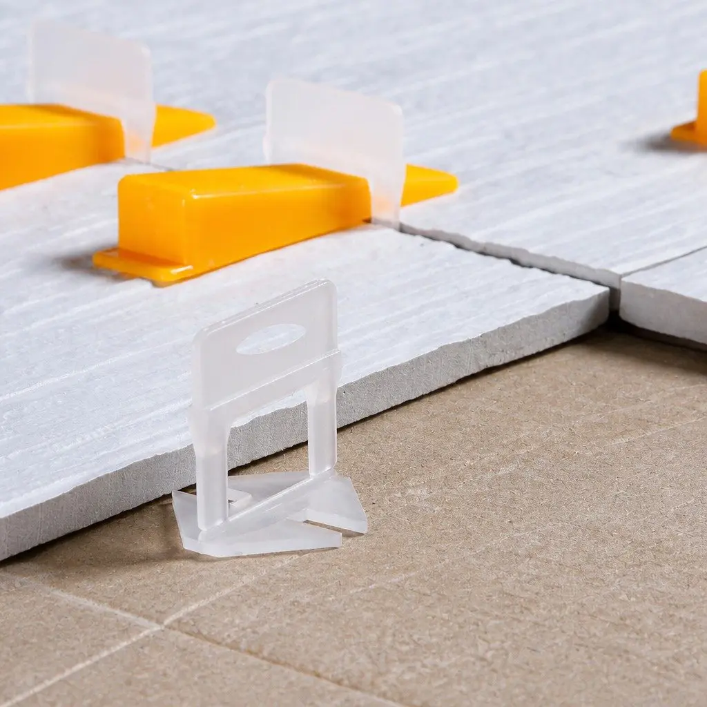 Tile Leveling System Kit Clips Wedges Plier Suction Cups Installation 37mm x 37mm White Yellow Black