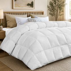All Season Quilt Double Size Siliconized Fiberfill Baffle Box Design Soft