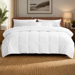 King Quilt Renewable Fiber 200GSM Soft Breathable Hypoallergenic Box Stitched
