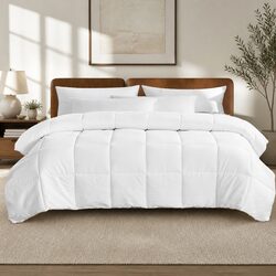 Double Quilt 400GSM Renewable Fiber Soft Baffle Box Hypoallergenic Breathable