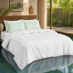 Bamboo Fiber Summer Quilt King Size Lightweight Breathable Doona All Season