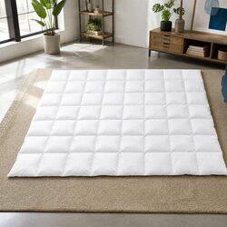 Double Goose Down Feather Quilt Winter Blanket 800GSM Duvet Comforter White