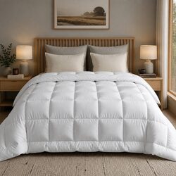 Wool Quilt Double 500GSM Winter Doona Baffle Box Construction Thick Warm Bedding
