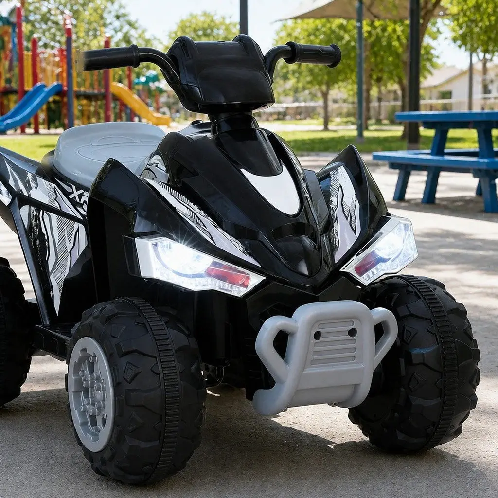 Kids Ride On Car Electric ATV Quad 12V Motor Outdoor Black