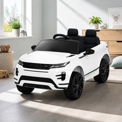 Kids Electric Ride On Car 12V Battery Powered Toy with Remote Control White