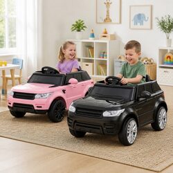 Kids Electric Ride On Car Black Pink Remote Control Toy Vehicle Rechargeable
