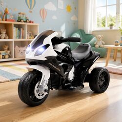 Kids Electric Ride On Motorcycle Bike 6V Battery Powered 3-Wheel Suspension