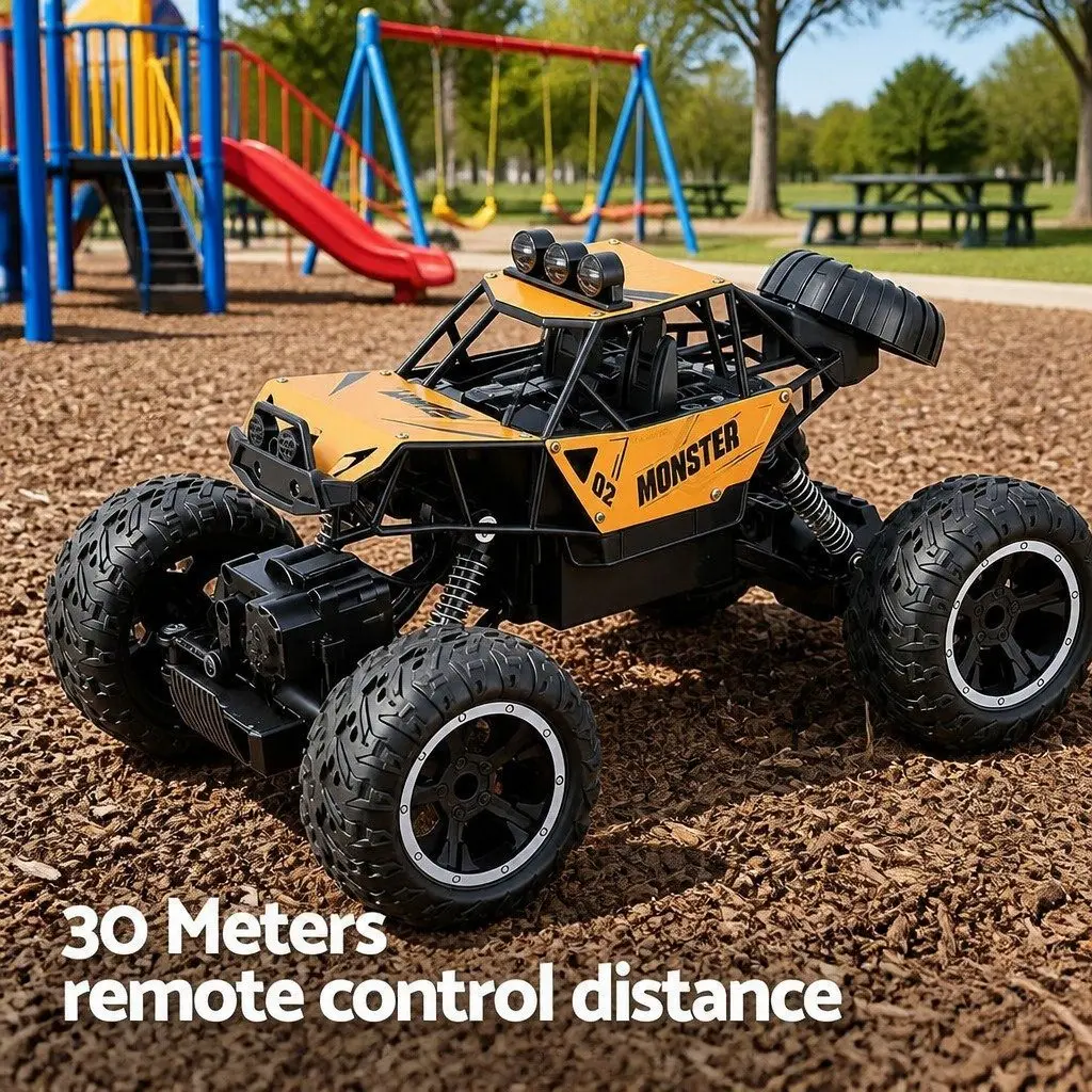 Kids Remote Control Car 4WD Off-Road Truck Electric Vehicle Toy 1:16 Scale